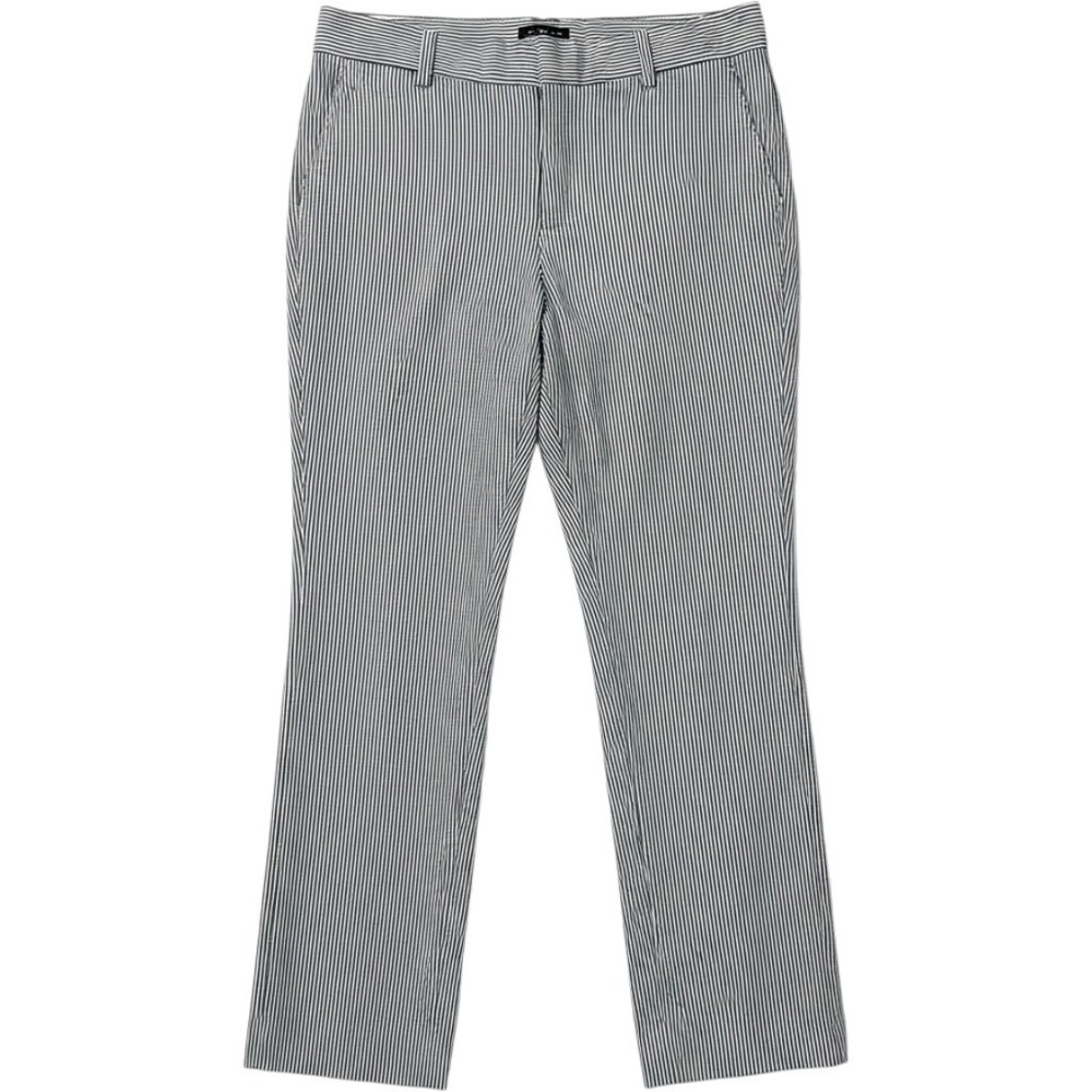 Banana Republic Sloan Pants Blue White Striped Slim Stretch Trousers - Size 6‎